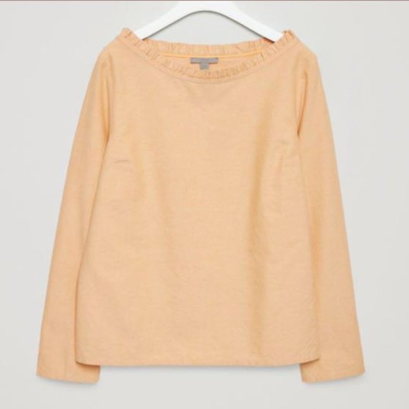 COS Ruffle LS Linen Cotton Shirt - Picture 2 of 7